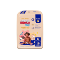 Turma da Mônica Baby Premium Jumbo G 18 Unidades