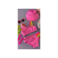 biquíni infantil meninas 2 ao 16 Juvenil forrado piscina praia natação bikini feminino infantil UV50