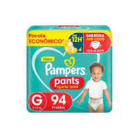 Fralda Pampers Pants Ajuste Total Tamanho G, 94 Unidades