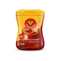 3 Corações Cappuccino Sabor Chocolate, 200g