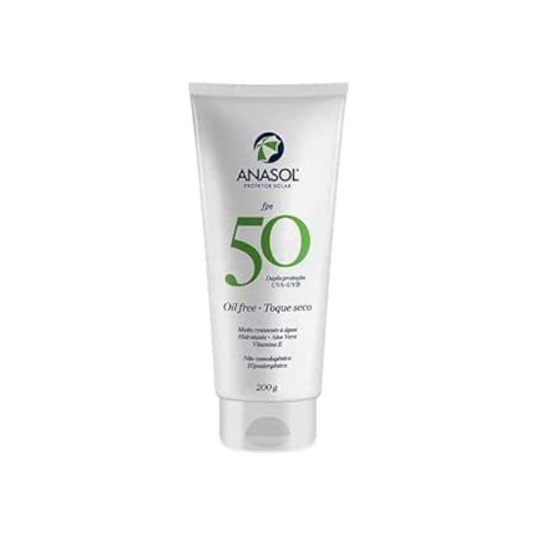 Protetor Solar Anasol Fps 50 Oil Free Toque Seco 200ml