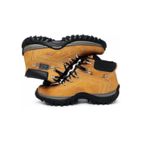 Bota Coturno Caterpillar Adventure Couro Legítimo + Palmilhas Gel. Unissex.