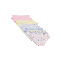 Kit Com 10 Calcinhas Infantil Menina Cotton Miss Delrio