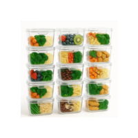 10 Potes Cristal 750ml Para Organizar Alimentos Marmitas Fit