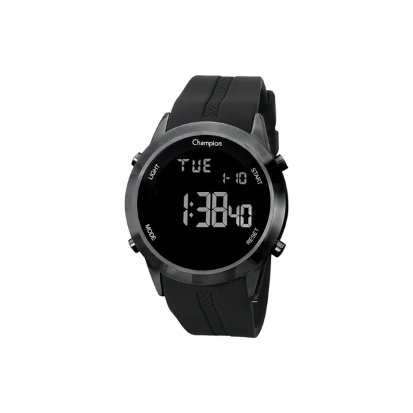 Relógio Masculino Champion Digital Esportivo com Pulseira em Silicone Borracha Confortável e Macia com Calendário Alarme e Cronometro Prova D´Agua 50 metros
