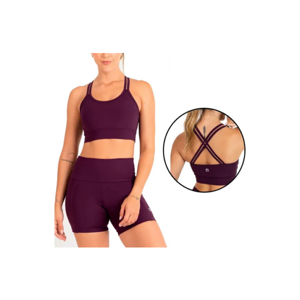 Kit Conjunto Short Zero Transparência Com Bolsos + Top Alça