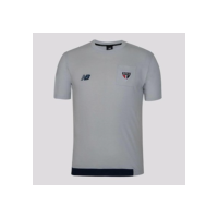 Camisa São Paulo I 24/25 Viagem New Balance Masculina - Cinza+Marinho