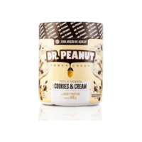 Pasta de Amendoim - 600G Cookies and Cream com Whey Protein - Dr. Peanut, Dr. Peanut