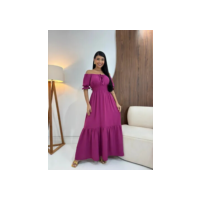 Vestido Longo Feminino Evangélico Chique Soltinho Ciganinha