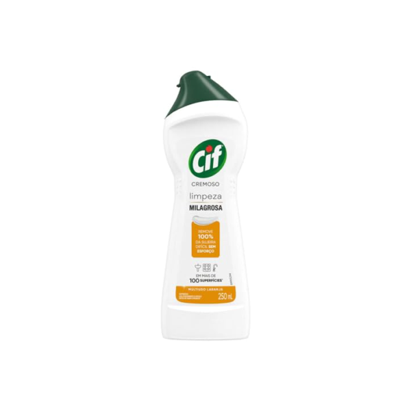 CIF Cremoso Limpeza Milagrosa Laranja 250 ml