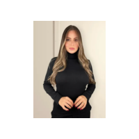 Blusa Cacharrel Feminina Lã Trico Tricot Gola Alta Atacado