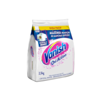 Vanish Tira Manchas Em Pó Crystal White Oxi Action 2 5Kg Para Roupas Brancas