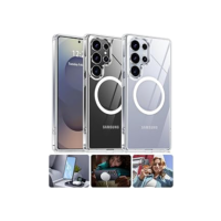 Capa Clear Magnética com Magsafe para Samsung S25 (Transparente, Samsung S25 Ultra)