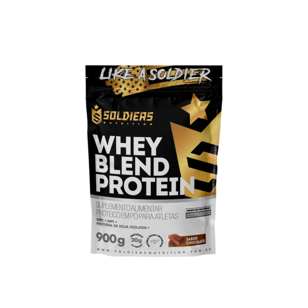 Whey Blend Protein Concentrado e Isolado - 900g - Soldiers Nutrition