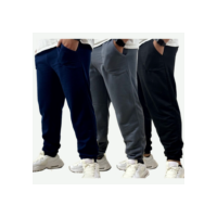 Kit 2 Calça Moletom Masculina Com Punho E Elastico Peluciada Muito Confortavel Com Forro