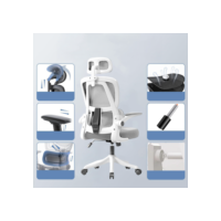 Cadeira Escritório Gamer Estudo Ergonômica Ajustável Apoio Lombar Preto/Branco/Cinza/Rosa