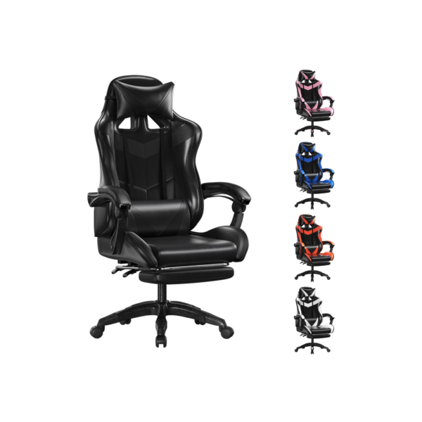 Cadeira Gamer Ergonômica - Escritório, Casa e Universitário com Reclinação e Altura Ajustável-F19