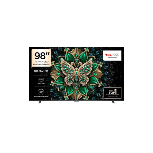 Smart TV 98” TCL 98C6K 4K QD-Mini LED Google TV 144Hz