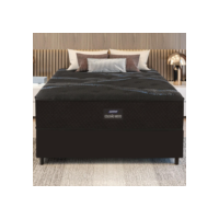 Cama Box Conjugado Casal com Colchão (138x70x188) Soft Firme II Gazin CR35320 Preto/Marrom