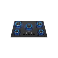 Cooktop a Gás 5 Bocas Mondial Preto Vidro Temperado Ctg-02