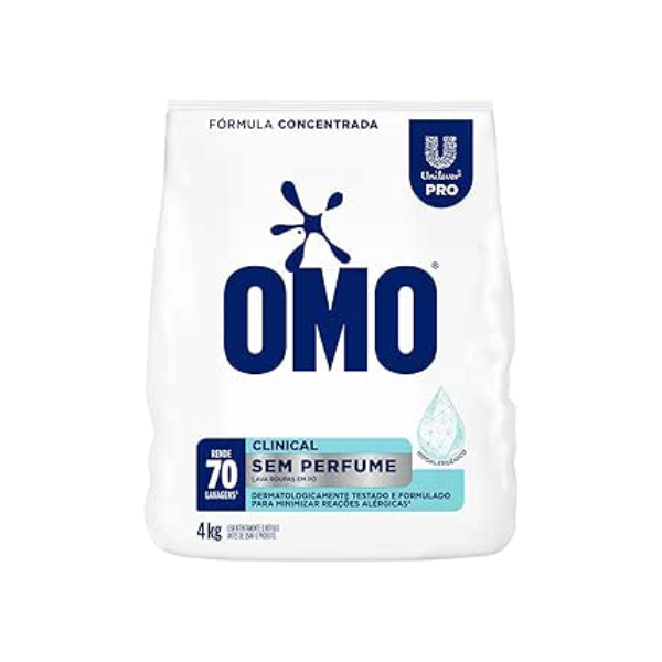 OMO Lavanderia Profissional Clinical detergente em pó hipoalergênico 4 kg