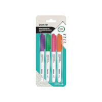 Marcador de Quadro Branco Bazze Slim Color Cartela 4 Unidades