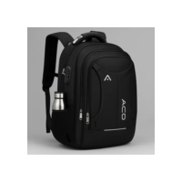 Mochila Masculina Feminina Bagear Impermeável Escolar Notebook 17'' Reforçada Viagem Faculdade Executiva Saida Usb Identificador De Bagagem Cabo De Aço Cor Preta 35L