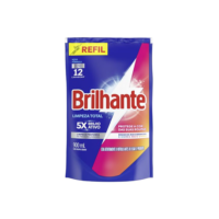 Lava Roupas Líquido Brilhante Limpeza Total 900 ml Refil