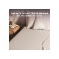 Jogo de Lençol Padronado 3 peças 500 Fios Cama Solteiro Casal Queen King Micro Percal Penteado