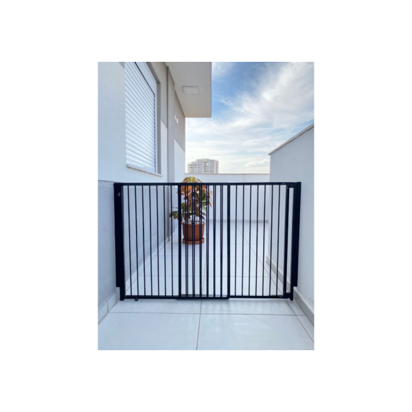 Portão de Segurança Criança e PET de Abrir e Correr Altura 85cm Largura Regulável 58 a 100cm