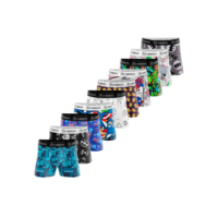 Kit 10 Cuecas Boxer Box Infantil Juvenil Menino Estampada
