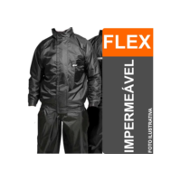 Capa de Chuva Conjunto para Motoqueiro material Flex Impermeável