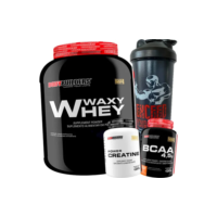 Kit Whey Protein 2kg + Creatina + Bcaa + Shaker Bodybuilders