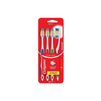 Escova de Dente Colgate Classic Clean Macia 4 unidades | Cores Sortidas