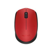 Mouse sem fio Logitech M170 com Design Ambidestro Compacto, Conexão USB e Pilha Inclusa - Vermelho
