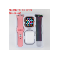Smartwatch com carregamento sem fio X8 relógio i9S fone de ouvido 2 em 1 produtos de suíte pedômetro relógio masculino