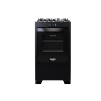 Fogão 4 Bocas Preto com Mesa de Vidro e Timer Digital Dako Supreme Black Glass Bivolt