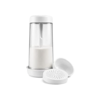 Tapioqueira Polvilhador Peneira de Goma para Tapioca e Beiju Manual com Armazenamento PREMIUM (Branco)
