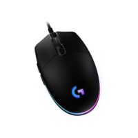 Mouse Gamer Logitech G203 LIGHTSYNC RGB, Efeito de Ondas de Cores, 6 Botões Programáveis e Até 8.000 DPI - Preto