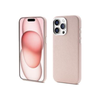 Capa de couro para iPhone, Compatível com MagSafe e carregamento sem fio, À prova d'água de choque e de sujeira, Botões de metal e moldura da câmera, Capa para iPhone (cor-de-rosa, iPhone 16 Pro)