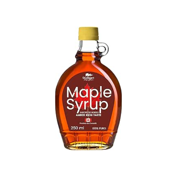 Stuttgart Maple Syrup Tradicional 250Ml - Amber Rich Taste - 100% Puro - Xarope De Bordo Canadense