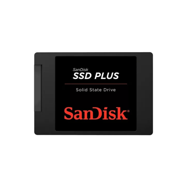 Ssd 480gb Sata 3.0 6 Gb/s Interno Sandisk Plus SDSSDA-480G-G26 2,5 Polegadas Velocidade De Leitura Até 535 Mb/s E Gravação Até 445 Mb/s Cor Preto