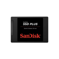 Ssd 480gb Sata 3.0 6 Gb/s Interno Sandisk Plus SDSSDA-480G-G26 2,5 Polegadas Velocidade De Leitura Até 535 Mb/s E Gravação Até 445 Mb/s Cor Preto