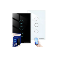 Interruptor Wifi Inteligente 3 Botões Smart Touch Alexa Tuya