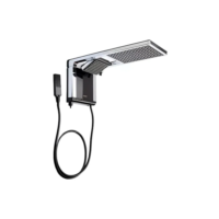 Lorenzetti Acqua Ultra Duo chuveiro elétrico de parede preto-cromado 7800W