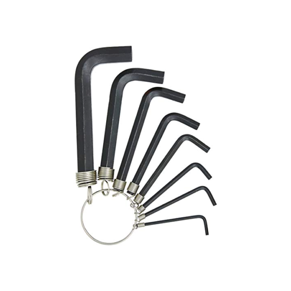 CARBOGRAFITE Jogo De 8 Chaves Hexagonais Carbografite 012479812 Preto