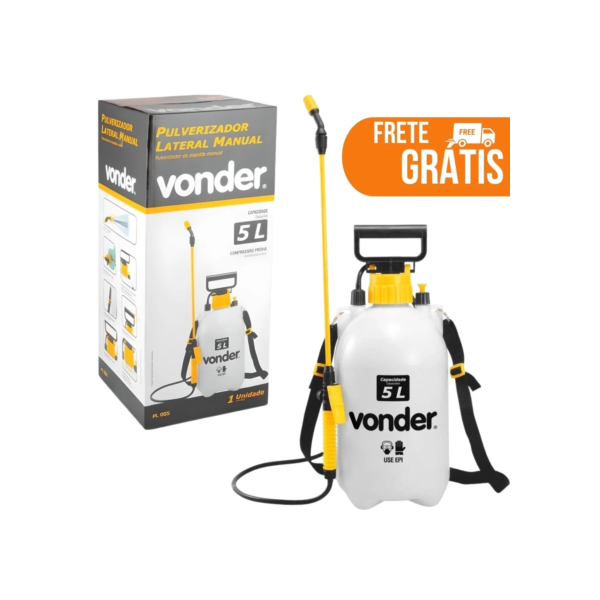 Pulverizador Borrifador 5 Litros Com Compressão Prévia Manual Jato Regulável Bomba Veneno Agricola