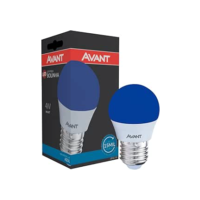 Lâmpada Bolinha LED, 4W, Luz azul, Soquete E27, Bivolt, Avant