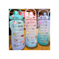 Garrafa Squezze de Agua 2 Litros 2000Ml  Motivacional Grande Capacidade Resistente