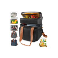 Bolsa Térmica Marmita Lancheira Transversal 2 Andares 13,5 L